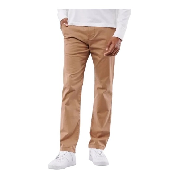 𝅺hollister SLIM STRAIGHT CHINO PANTS dark khaki 28x30 - Picture 1 of 13